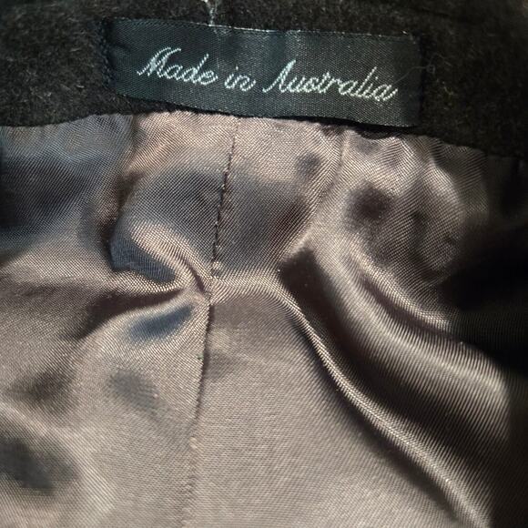 Country Road Australia Men's Wool Alpaca Blend Coat Dark Brown Chest Size 42 - Picture 4 of 8